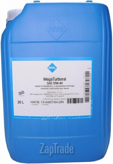 Купить моторное масло Aral MegaTurboral, в интернет-магазине в Санкт-Петербурге