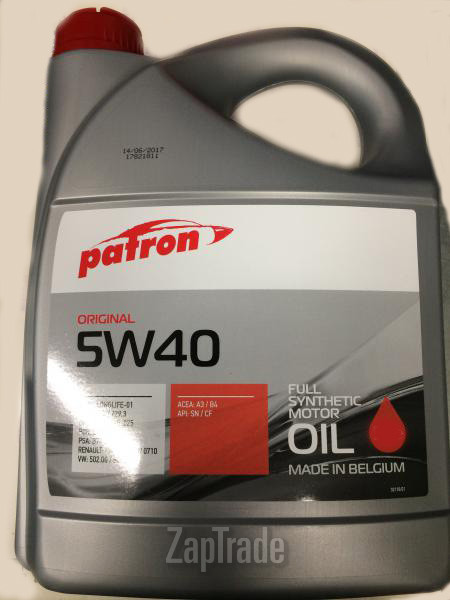 Купить моторное масло Patron Original 5W-40, в интернет-магазине в Санкт-Петербурге