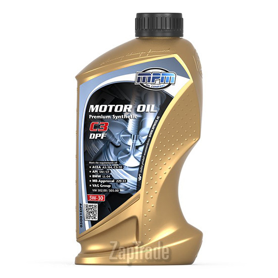 Купить моторное масло Mpm oil Premium Synthetic C3 DPF, в интернет-магазине в Санкт-Петербурге