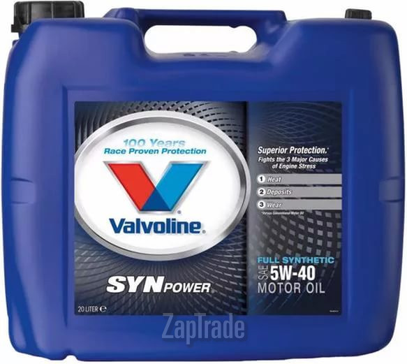 Купить моторное масло Valvoline SYNPOWER SAE 5W-40, 20л, в интернет-магазине в Санкт-Петербурге
