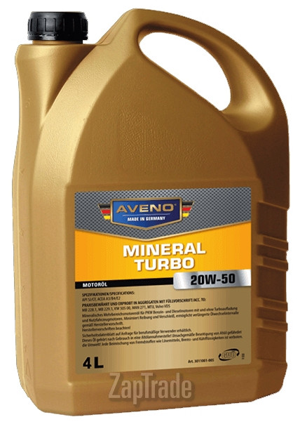 Купить моторное масло Aveno Mineral Turbo, в интернет-магазине в Санкт-Петербурге