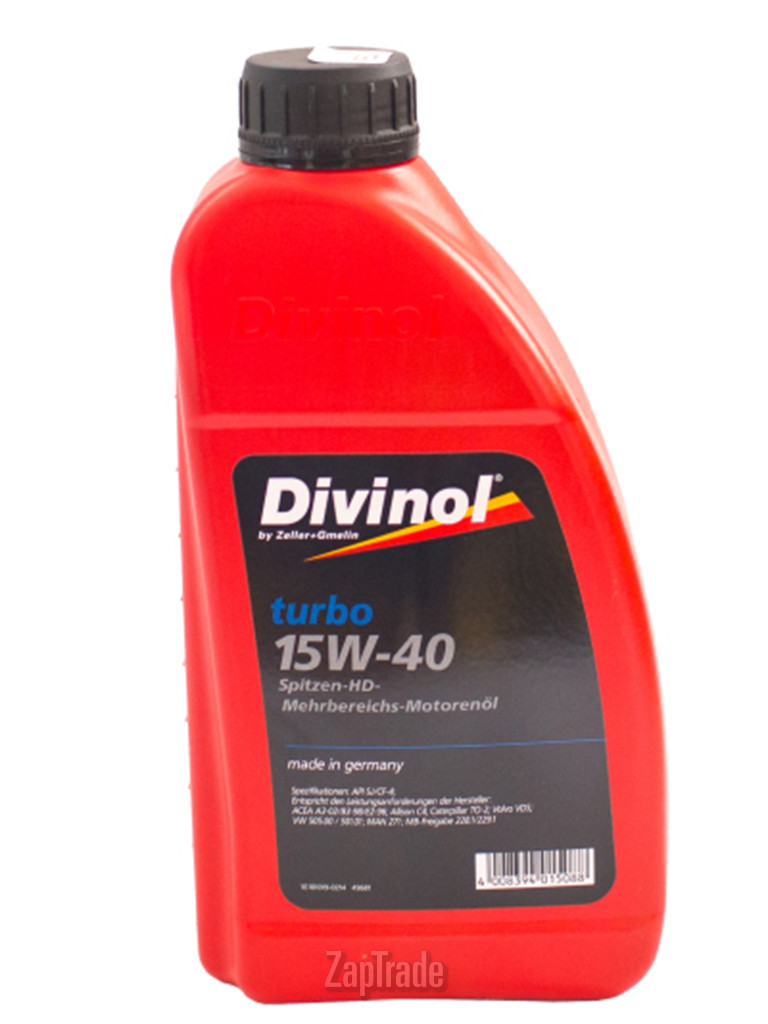 Купить моторное масло Divinol Turbo 15W-40, в интернет-магазине в Санкт-Петербурге