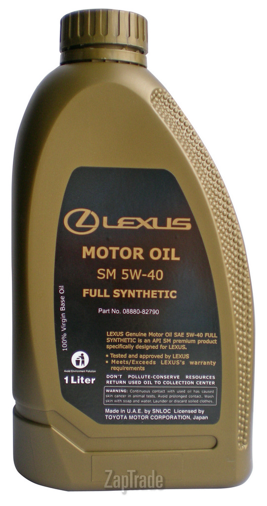 Купить моторное масло Toyota LEXUS 5W-40, в интернет-магазине в Санкт-Петербурге