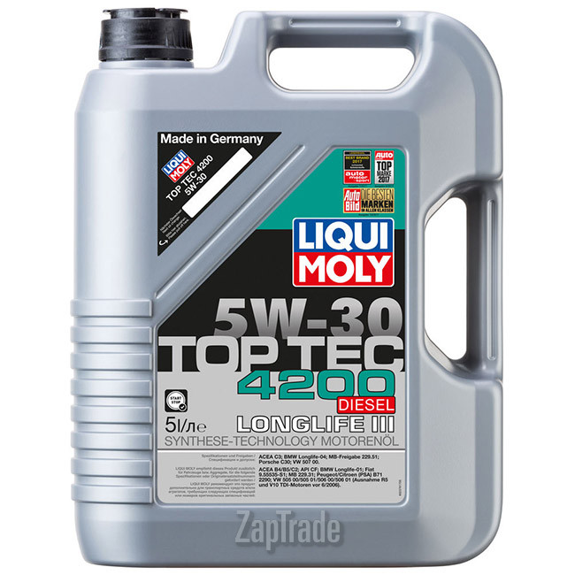 Купить моторное масло Liqui moly Top Tec Diesel 4200, в интернет-магазине в Санкт-Петербурге