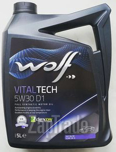 Купить моторное масло Wolf VITALTECH 5W30 D1, в интернет-магазине в Санкт-Петербурге