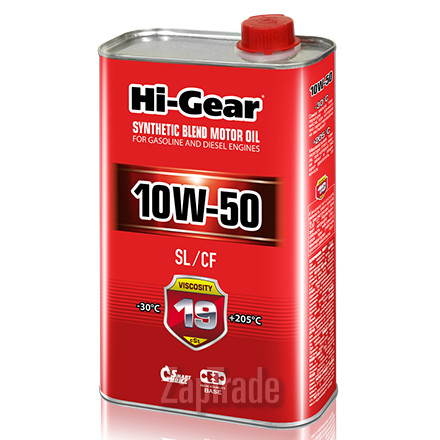 Купить моторное масло Hi-gear SAE 10W-50 API SL/CF, в интернет-магазине в Санкт-Петербурге