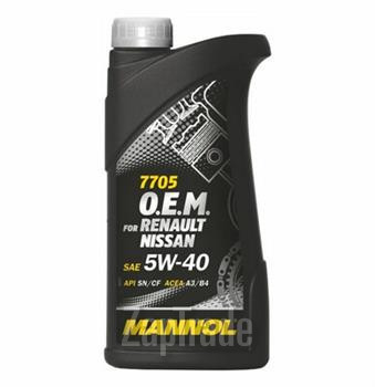 Купить моторное масло Mannol 7705 O.E.M. for Renault Nissan, в интернет-магазине в Санкт-Петербурге