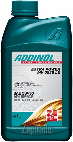 Купить моторное масло Addinol Extra Power MV 0538 LE, в интернет-магазине в Санкт-Петербурге
