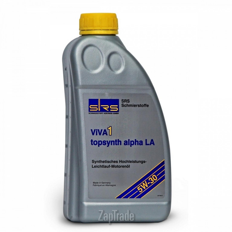 Купить моторное масло Srs VIVA 1 topsynth alpha LA 5W-30, в интернет-магазине в Санкт-Петербурге