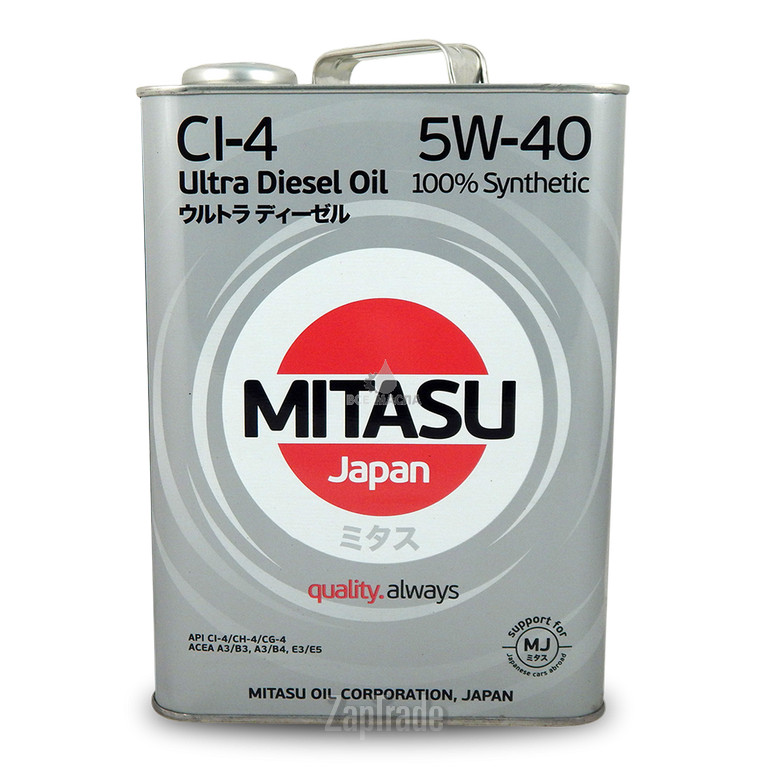 Купить моторное масло Mitasu ULTRA DIESEL 5W-40, в интернет-магазине в Санкт-Петербурге