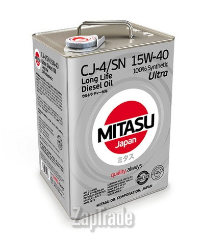 Купить моторное масло Mitasu ULTRA DIESEL CJ-4/SN 15W-40, в интернет-магазине в Санкт-Петербурге
