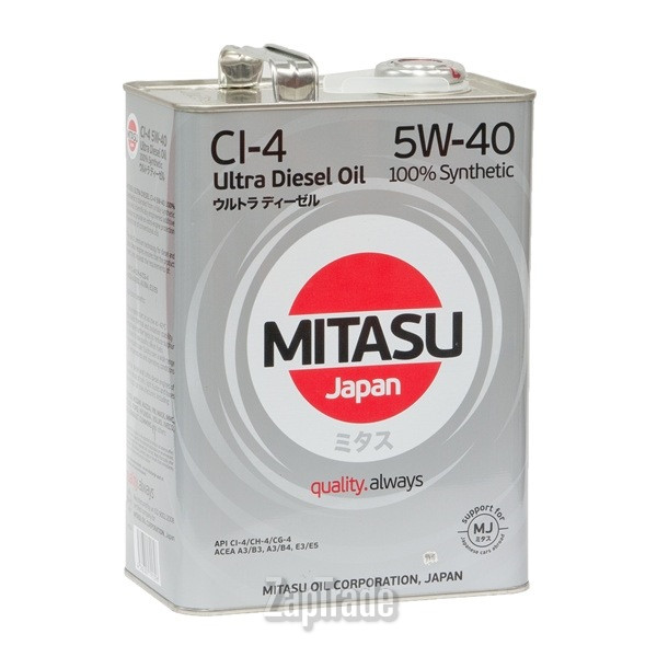 Купить моторное масло Mitasu ULTRA DIESEL 5W-40, в интернет-магазине в Санкт-Петербурге
