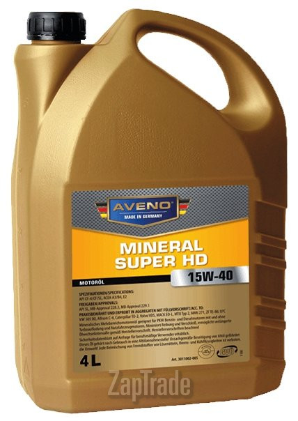 Купить моторное масло Aveno Mineral Super HD, в интернет-магазине в Санкт-Петербурге