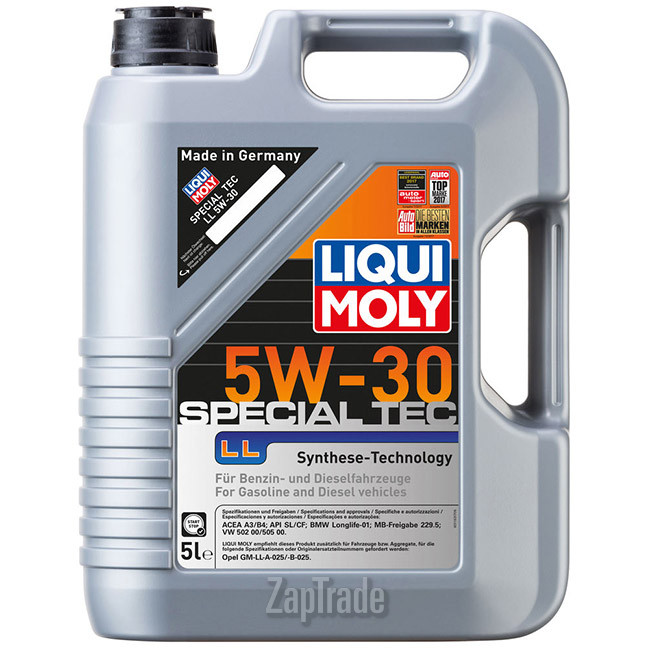 Купить моторное масло Liqui moly Special Tec LL, в интернет-магазине в Санкт-Петербурге