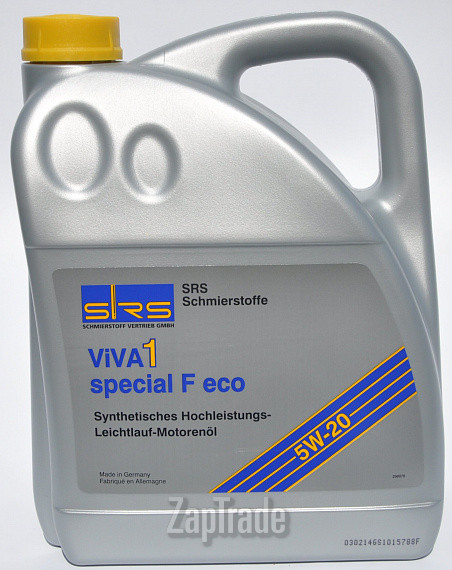 Купить моторное масло Srs VIVA 1 Special F Eco 5W-20, в интернет-магазине в Санкт-Петербурге