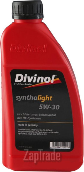 Купить моторное масло Divinol Syntholight ASN 5W30, в интернет-магазине в Санкт-Петербурге