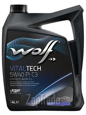 Купить моторное масло Wolf VITALTECH 5W40 PI C3, в интернет-магазине в Санкт-Петербурге