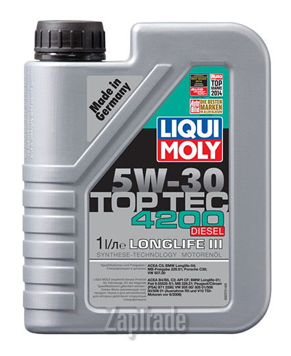 Купить моторное масло Liqui moly Top Tec Diesel 4200, в интернет-магазине в Санкт-Петербурге