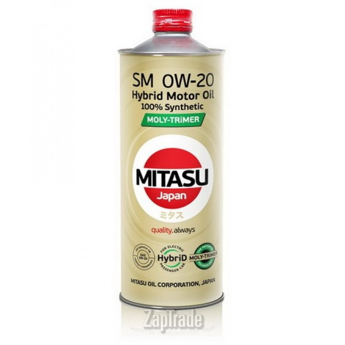 Купить моторное масло Mitasu MOLY-TRiMER HYBRID 0W-20, в интернет-магазине в Санкт-Петербурге