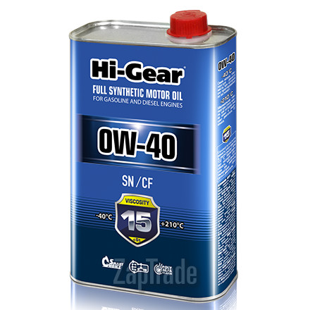 Купить моторное масло Hi-gear SAE 0W-40 API SN/CF, в интернет-магазине в Санкт-Петербурге