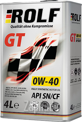 Купить моторное масло Rolf GT SAE 0W-40, в интернет-магазине в Санкт-Петербурге