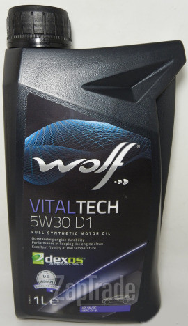 Купить моторное масло Wolf VITALTECH 5W30 D1, в интернет-магазине в Санкт-Петербурге