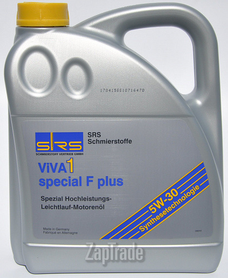 Купить моторное масло Srs VIVA 1 Special F Plus 5W-30, в интернет-магазине в Санкт-Петербурге