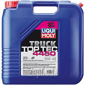 Купить моторное масло Liqui moly Минеральное моторное масло Top Tec Truck 4450 15W-40, в интернет-магазине в Санкт-Петербурге