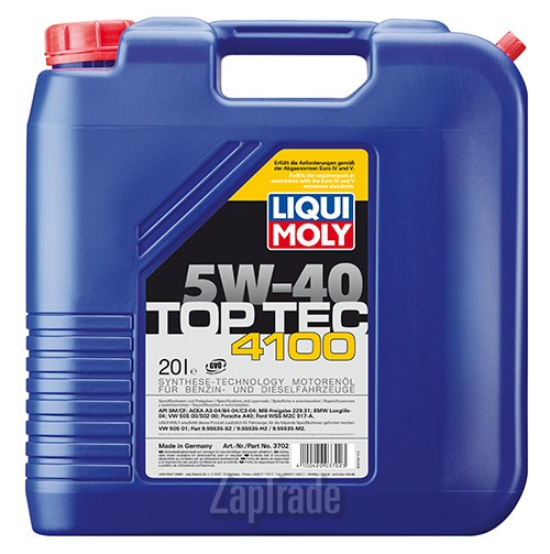 Купить моторное масло Liqui moly Top Tec 4100, в интернет-магазине в Санкт-Петербурге
