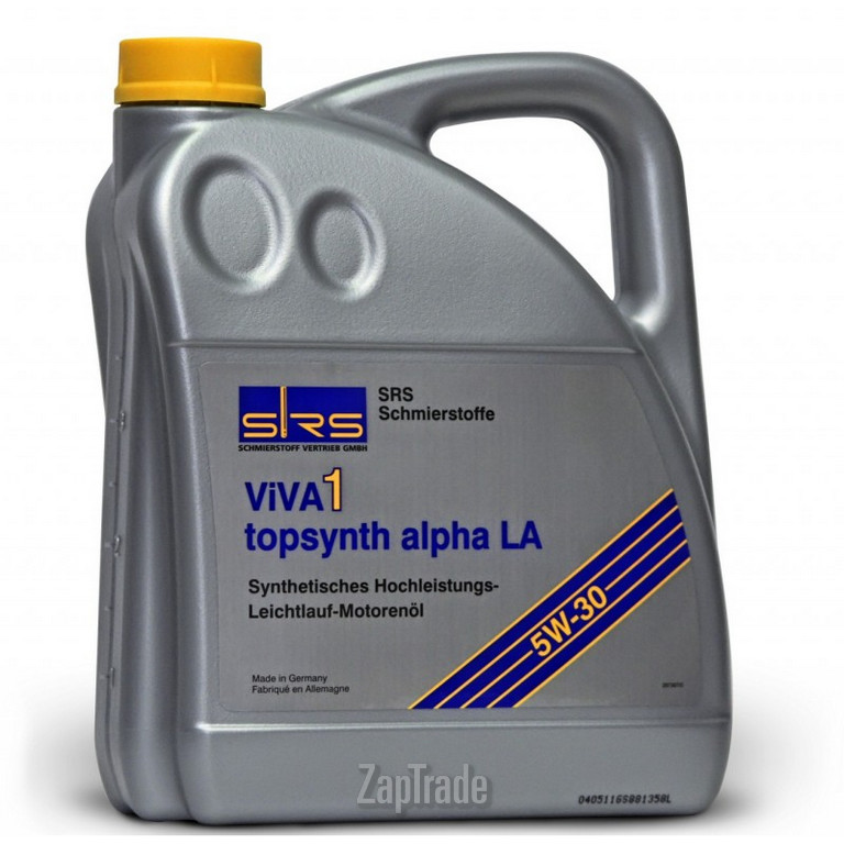 Купить моторное масло Srs VIVA 1 topsynth alpha LA 5W-30, в интернет-магазине в Санкт-Петербурге