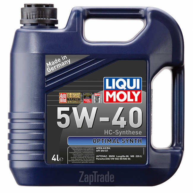 Купить моторное масло Liqui moly Optimal Synth, в интернет-магазине в Санкт-Петербурге