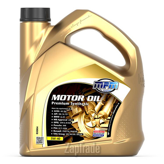 Купить моторное масло Mpm oil Premium Synthetic, в интернет-магазине в Санкт-Петербурге