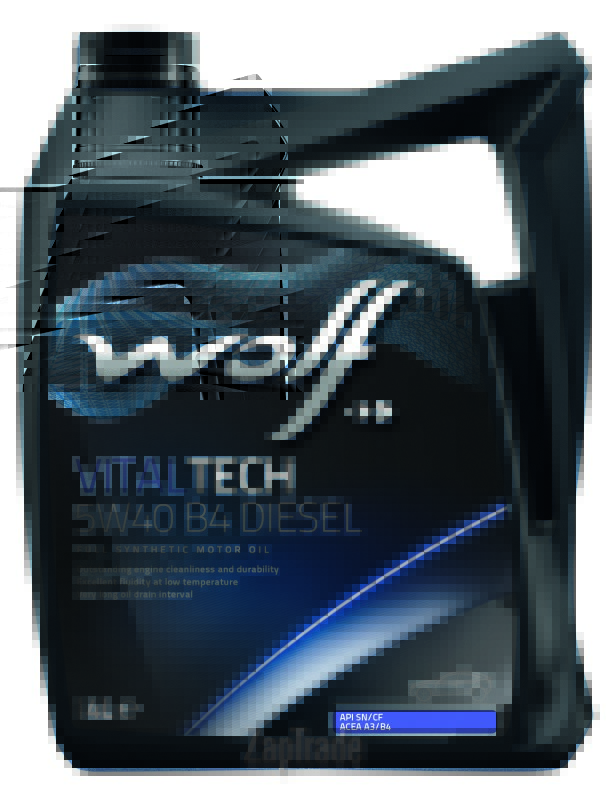 Купить моторное масло Wolf VITALTECH 5W40 B4 DIESEL, в интернет-магазине в Санкт-Петербурге