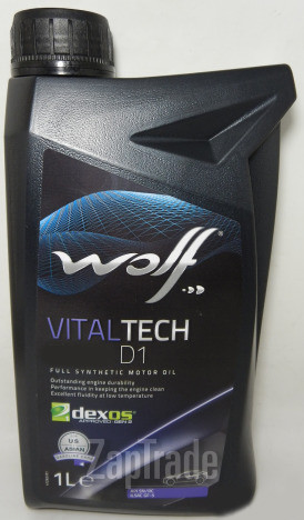 Купить моторное масло Wolf VITALTECH 5W20 D1, в интернет-магазине в Санкт-Петербурге