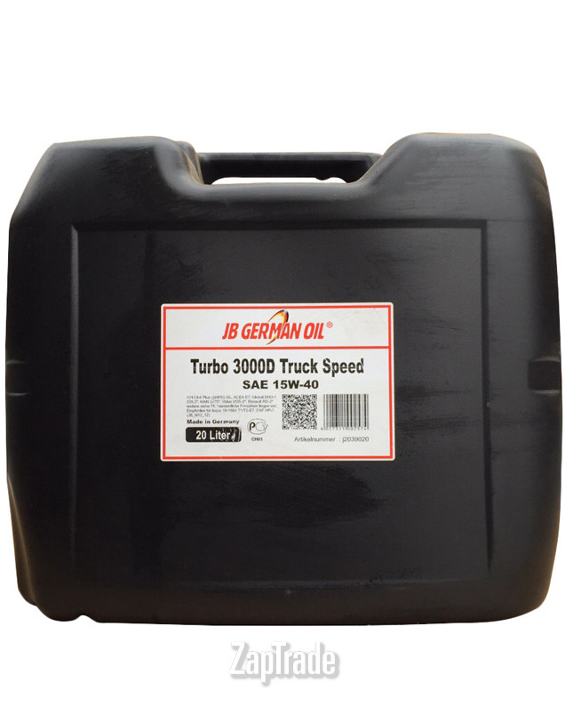 Купить моторное масло Jb german oil Turbo 3000D Truck Speed, в интернет-магазине в Санкт-Петербурге