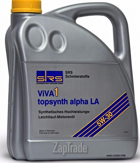Купить моторное масло Srs Viva 1 Topsynth Alpha LA 5W-30, в интернет-магазине в Санкт-Петербурге