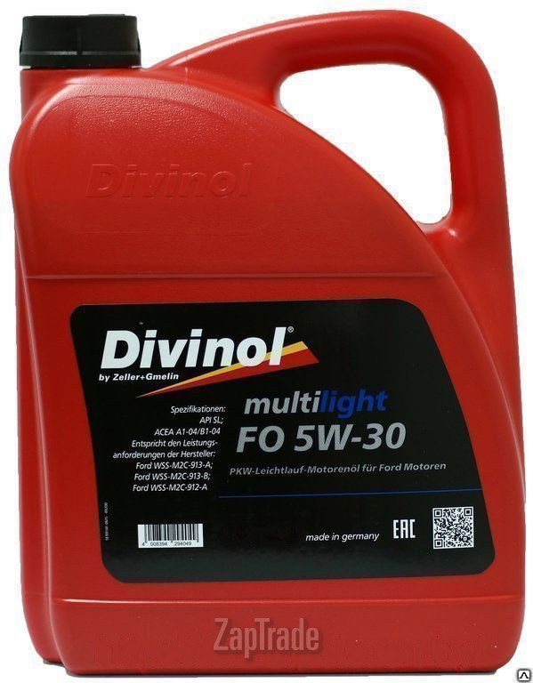 Купить моторное масло Divinol Multilight FO 5W-30, в интернет-магазине в Санкт-Петербурге