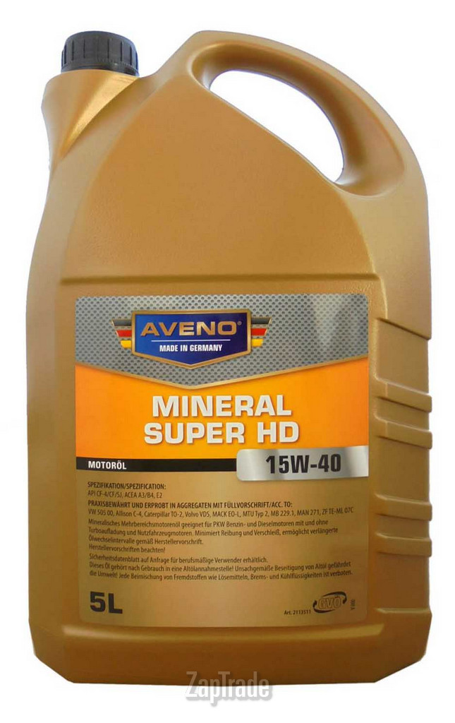 Купить моторное масло Aveno Mineral Super HD, в интернет-магазине в Санкт-Петербурге