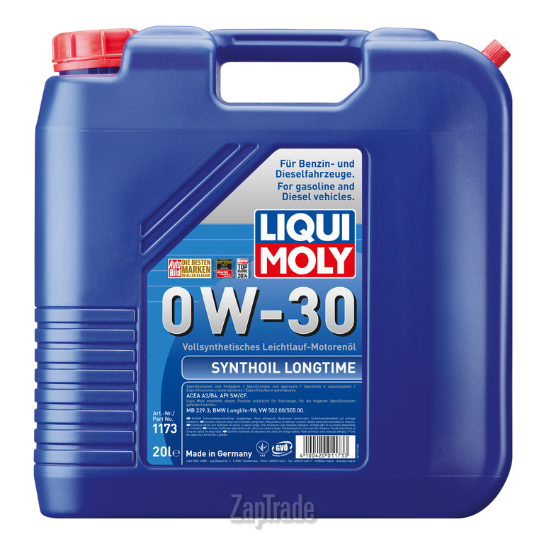 Купить моторное масло Liqui moly Synthoil Longtime, в интернет-магазине в Санкт-Петербурге