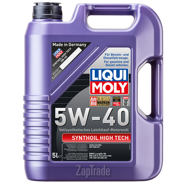 Купить моторное масло Liqui moly Synthoil High Tech, в интернет-магазине в Санкт-Петербурге