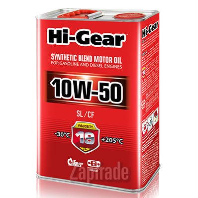 Купить моторное масло Hi-gear SAE 10W-50 API SL/CF, в интернет-магазине в Санкт-Петербурге