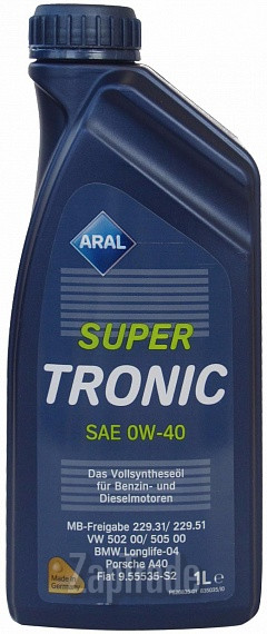Купить моторное масло Aral SuperTronic, в интернет-магазине в Санкт-Петербурге
