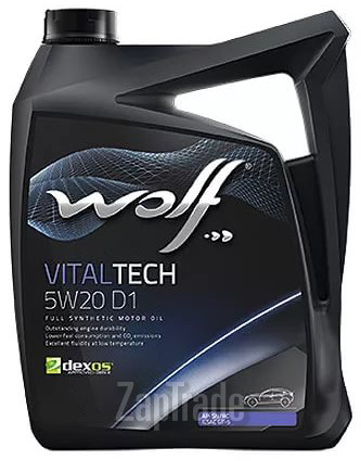 Купить моторное масло Wolf VITALTECH 5W20 D1, в интернет-магазине в Санкт-Петербурге