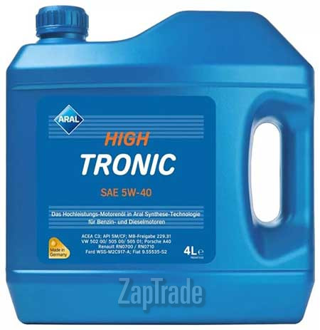 Купить моторное масло Aral HighTronic M, в интернет-магазине в Санкт-Петербурге
