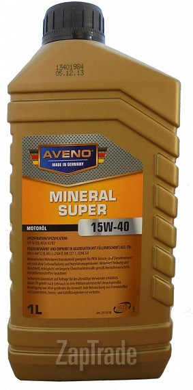 Купить моторное масло Aveno Mineral Super, в интернет-магазине в Санкт-Петербурге