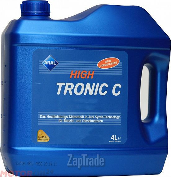 Купить моторное масло Aral HighTronic C, в интернет-магазине в Санкт-Петербурге