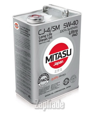 Купить моторное масло Mitasu ULTRA DIESEL PAO 5W-40, в интернет-магазине в Санкт-Петербурге