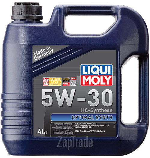 Купить моторное масло Liqui moly Optimal Synth, в интернет-магазине в Санкт-Петербурге