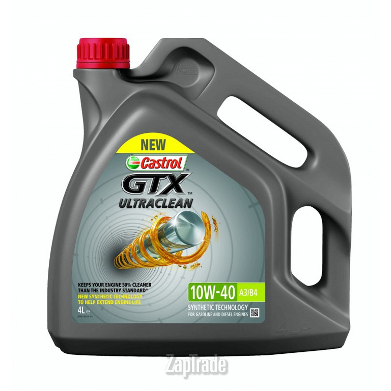 Купить моторное масло Castrol GTX ULTRACLEAN 10W-40 A3/B4, в интернет-магазине в Санкт-Петербурге
