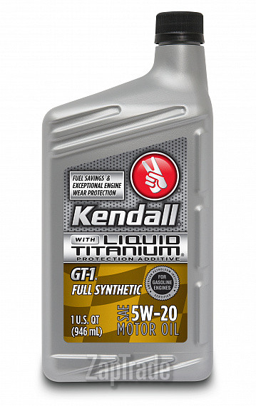 Купить моторное масло Kendall GT-1 Full Synthetic Motor Oil With Liquid Titanium 5W-20, в интернет-магазине в Санкт-Петербурге